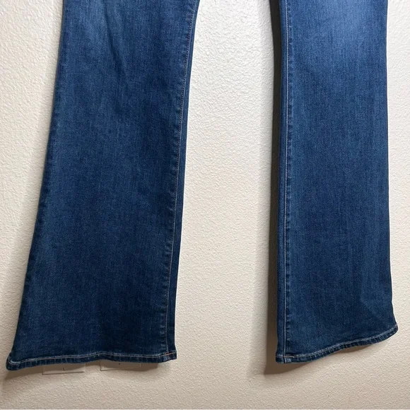 NWT Veronica Beard Beverly Skinny Flare High Rise jean in Bright Blue 31 - Picture 6 of 14
